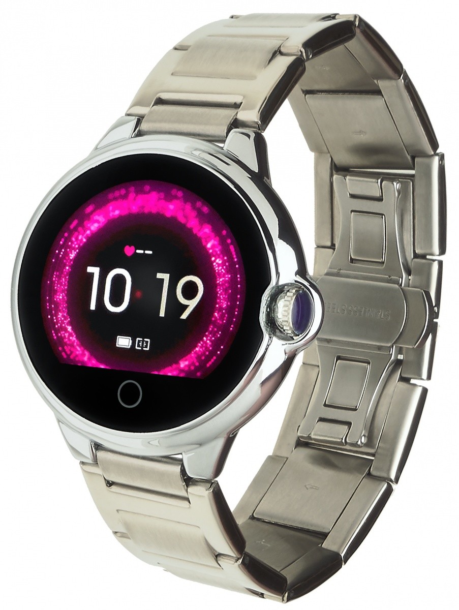 Smartwatch Women Karen Srebrny Stalowy 