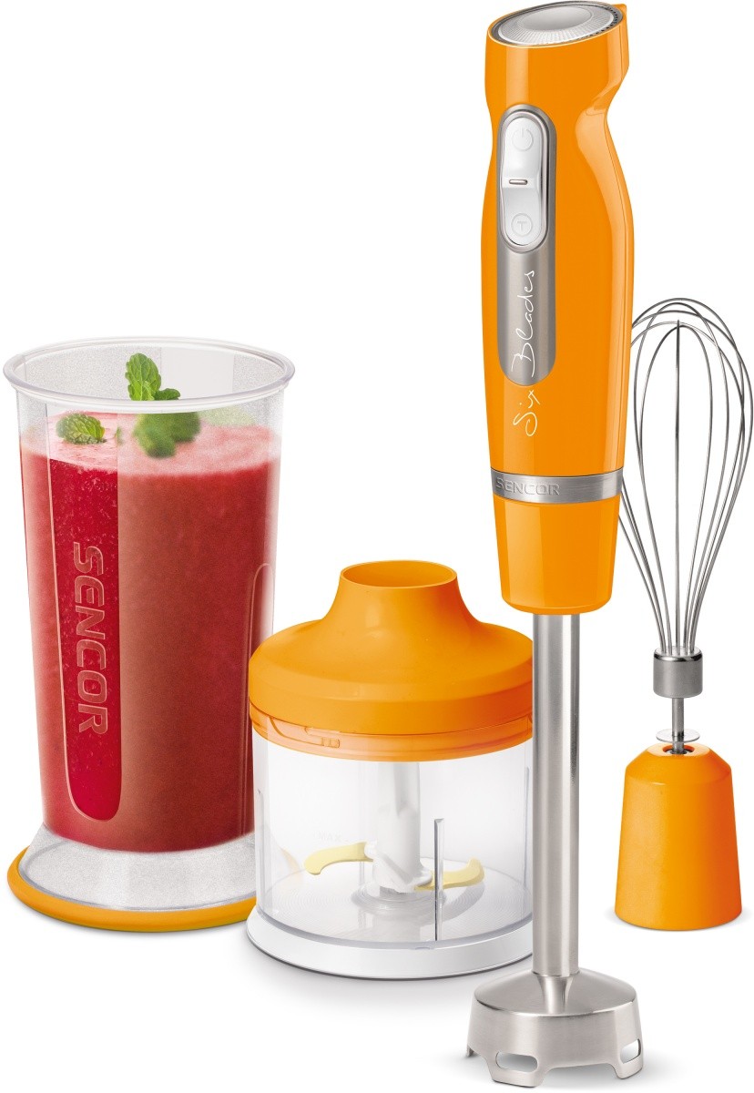 Blender ręczny SHB 4463OR Moc 800 W, 6 ramienne noże Tytan 