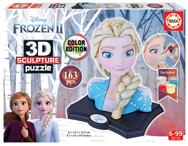 Puzzle 3D rzeźba Frozen 2