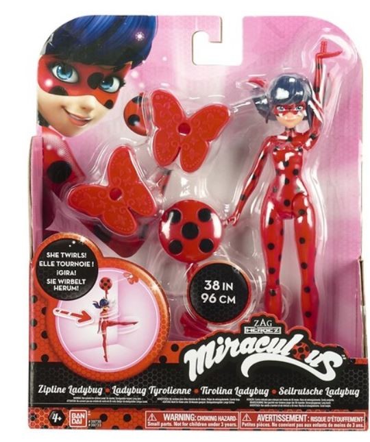 Figurka Miraculous 19 cm Zipline Ladybug