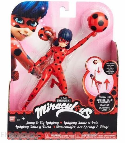 Figurka Miraculous 19 cm Jump&Fly Ladybug