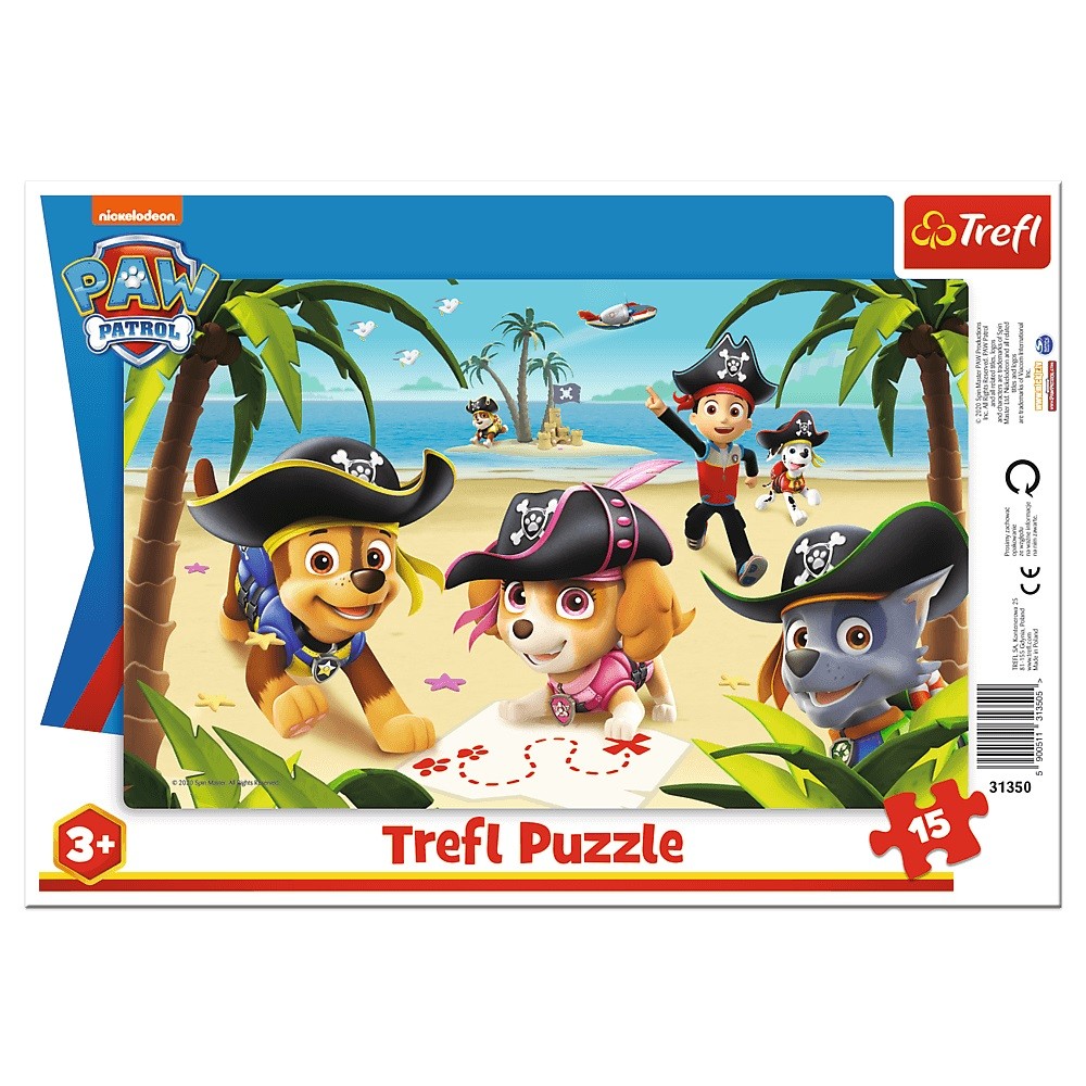 Puzzle 15 Ramkowe Przyjaciele z Psiego Patrolu