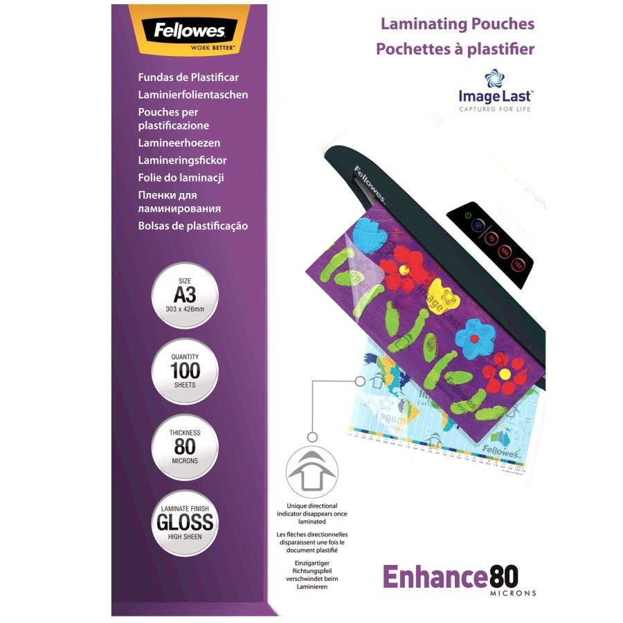 Folie do laminacji PREMIUM ImageLast 80mik, A3, 100 sztuk