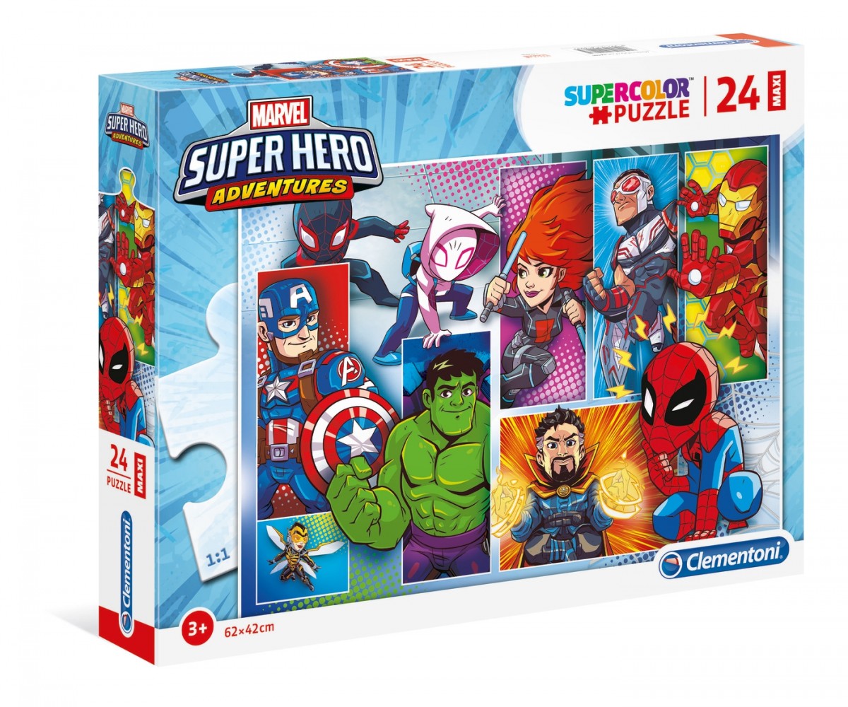 Puzzle 24 elementów Maxi Superhero 