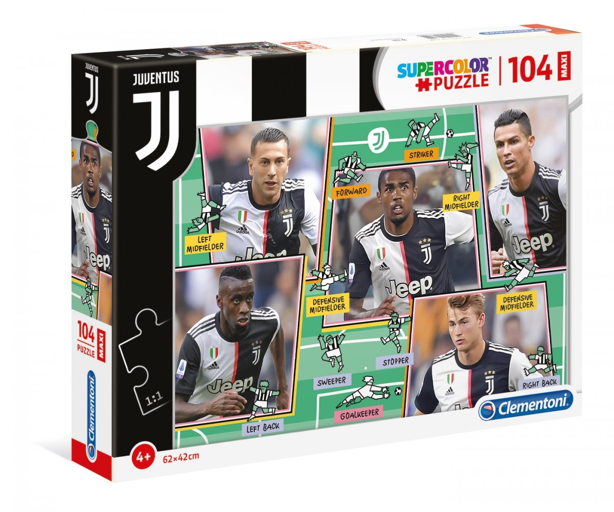 Puzzle 104 elementów Maxi Juventus 