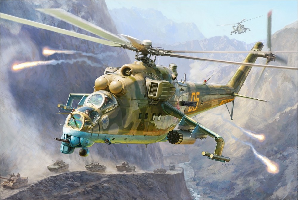 Model plastikowy MIL-24V/VP HIND Combat Helicopter