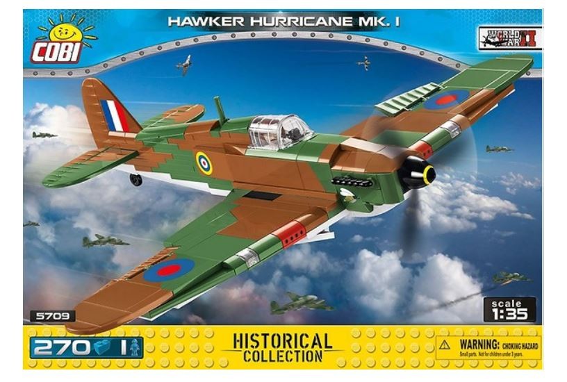 Klocki Hawker Hurricane Mk.I brytyjski myśliwiec