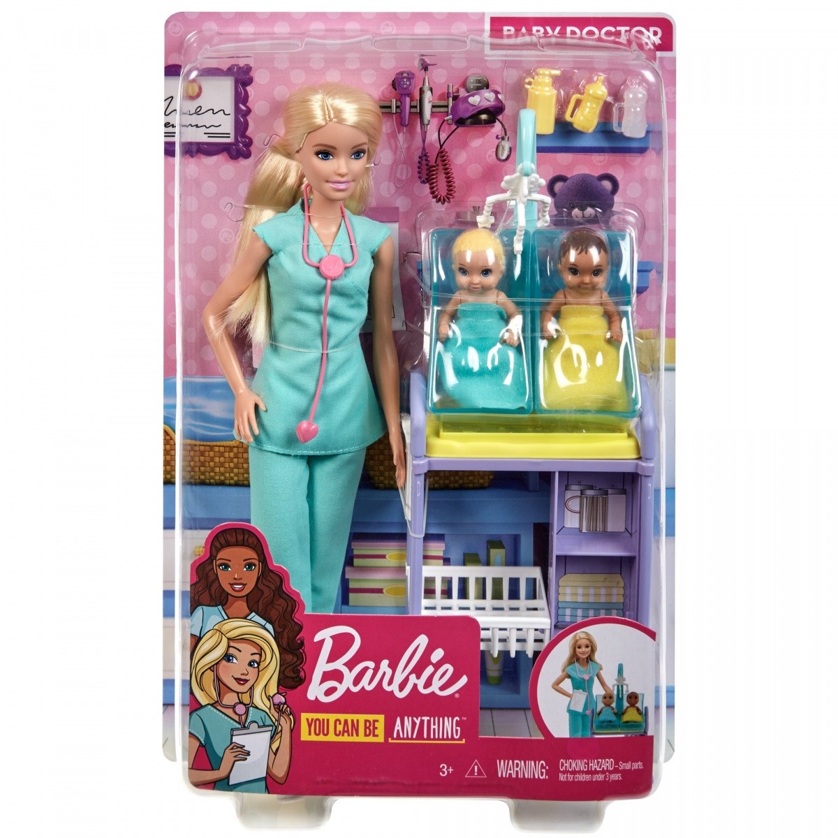 Lalka Barbie Kariera Zestaw Pediatra