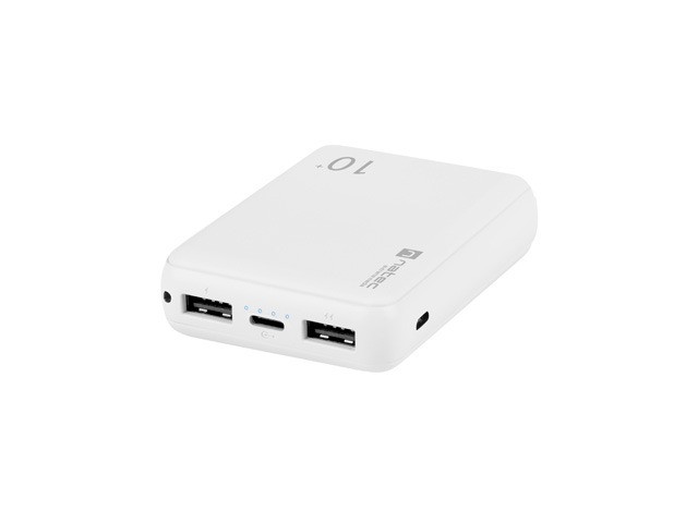 Power Bank Extreme Media Trevi Compact 10000mAh 2x USB + 1x USB-C Biały