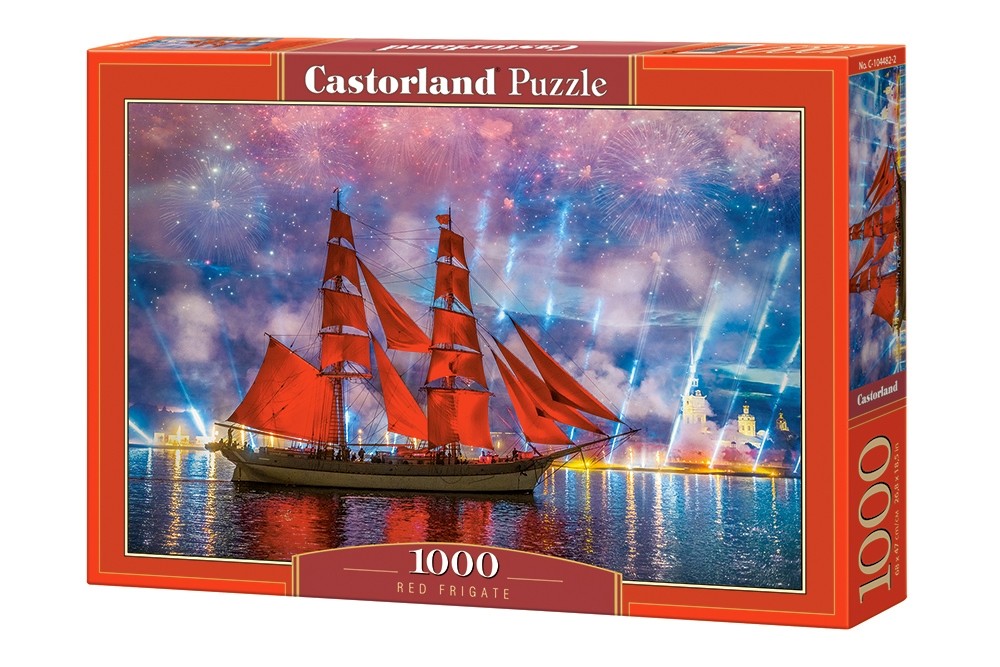 Puzzle 1000 elementów Czerwona fregata