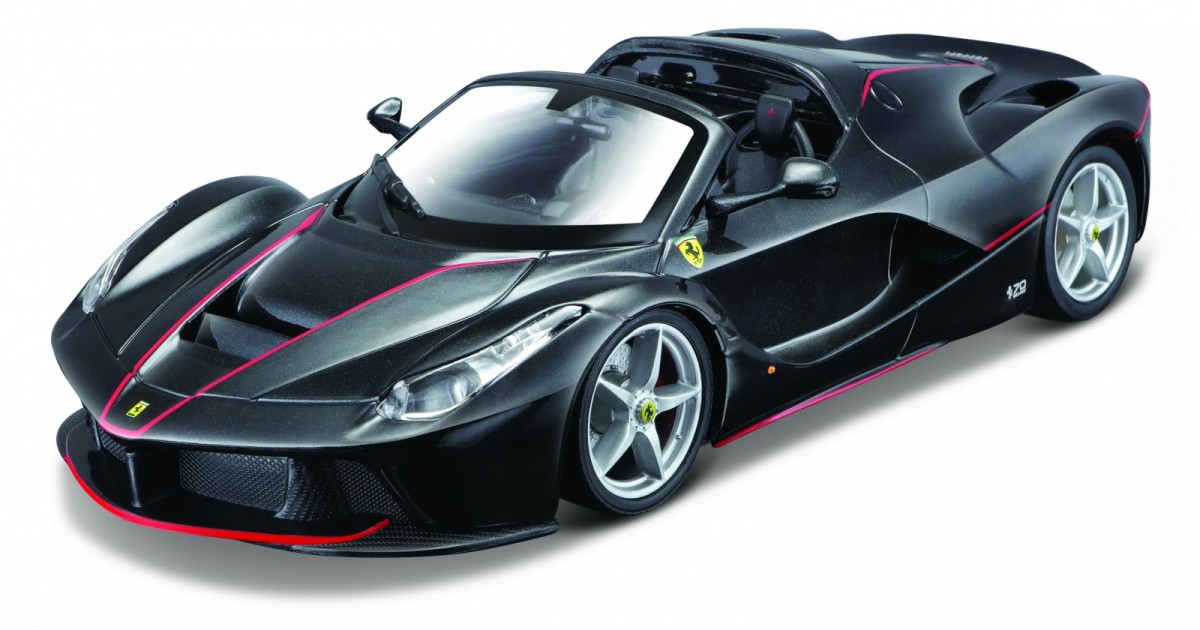 Model metalowy Lafferrari Aperta czarny 1:24 do składania