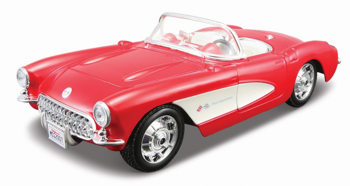 Model metalowy Chevrolet Corvette 1957 1:24 do składania