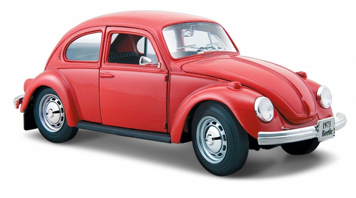 Model metalowy Volkswagen Beetle czerwony 1:24