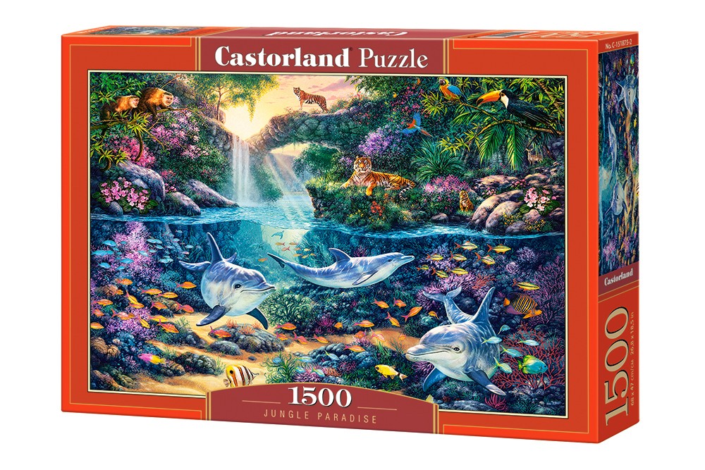 Puzzle 1500 elementów Raj w dżungli