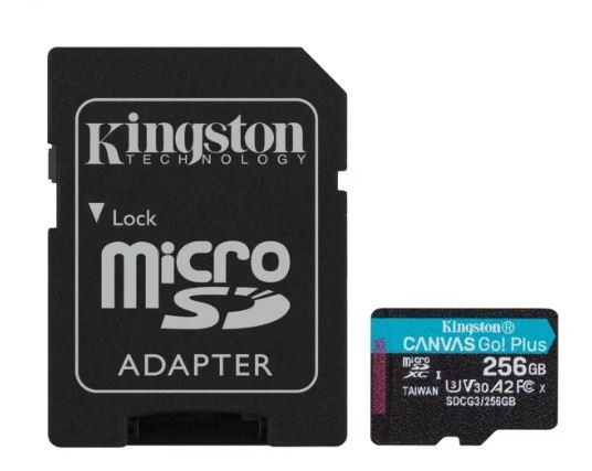 Karta microSD 256GB Canvas Go Plus 170/90MB/s Adapter 