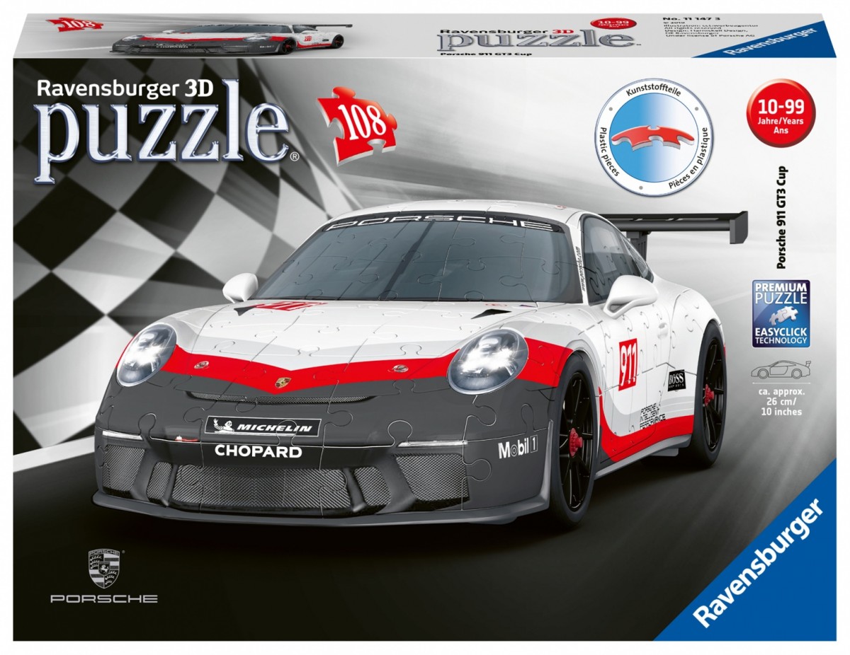 Puzzle 108 elementów Porsche GT3 Cup 3D