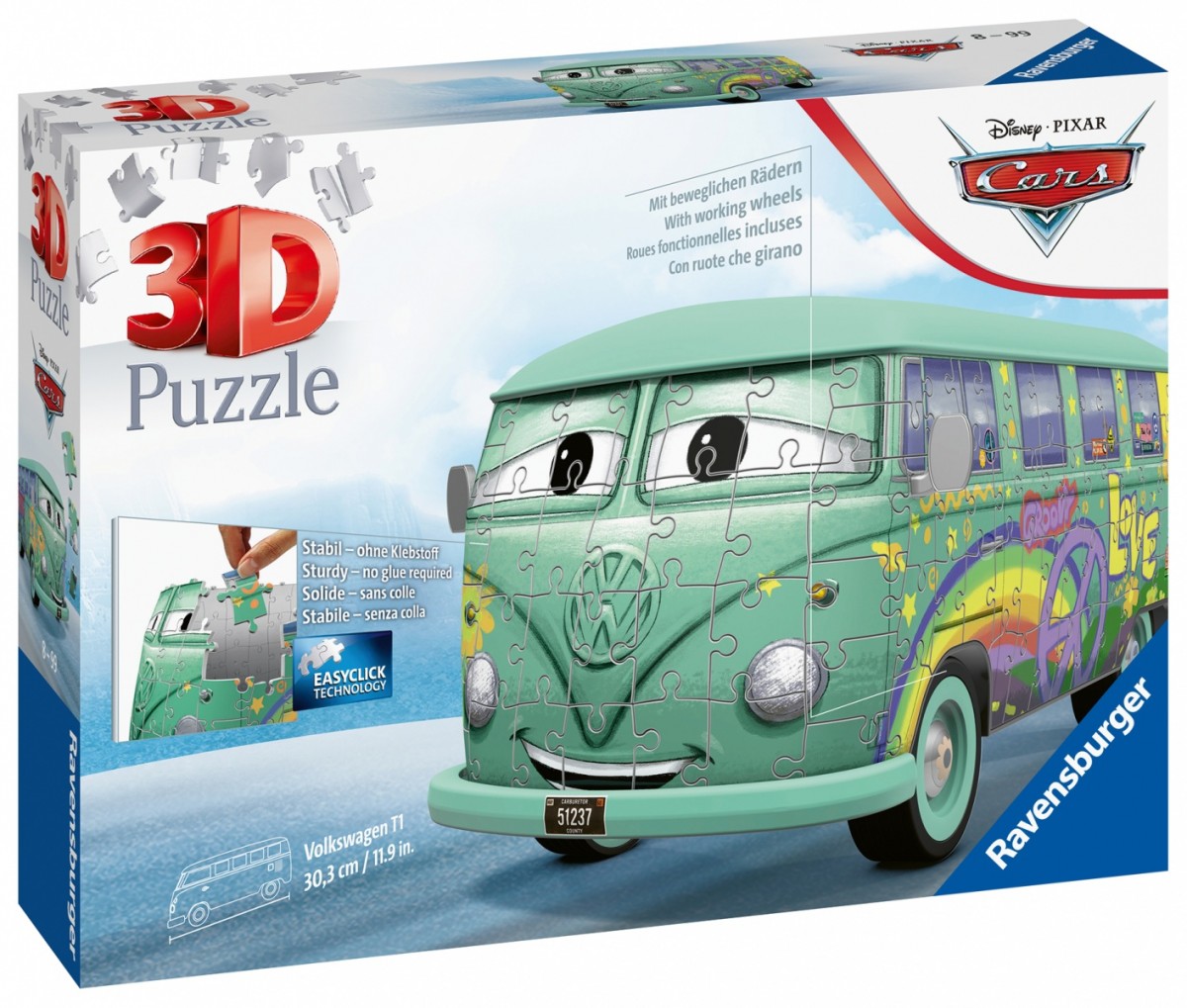 Puzzle 54 elementy VW Bus T1 Cars 