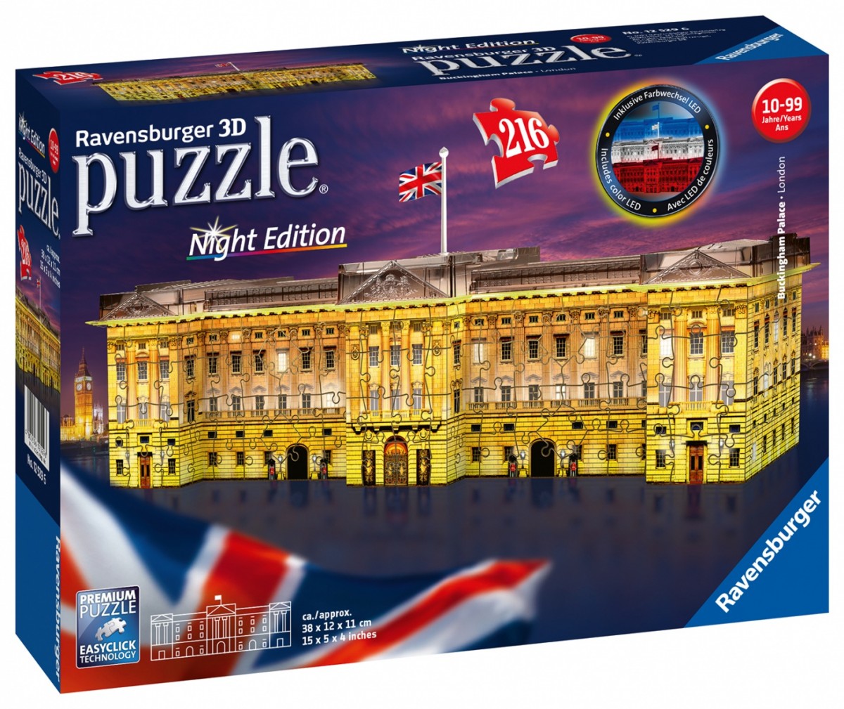 Puzzle 216 elementów 3D Buckingham Pałac