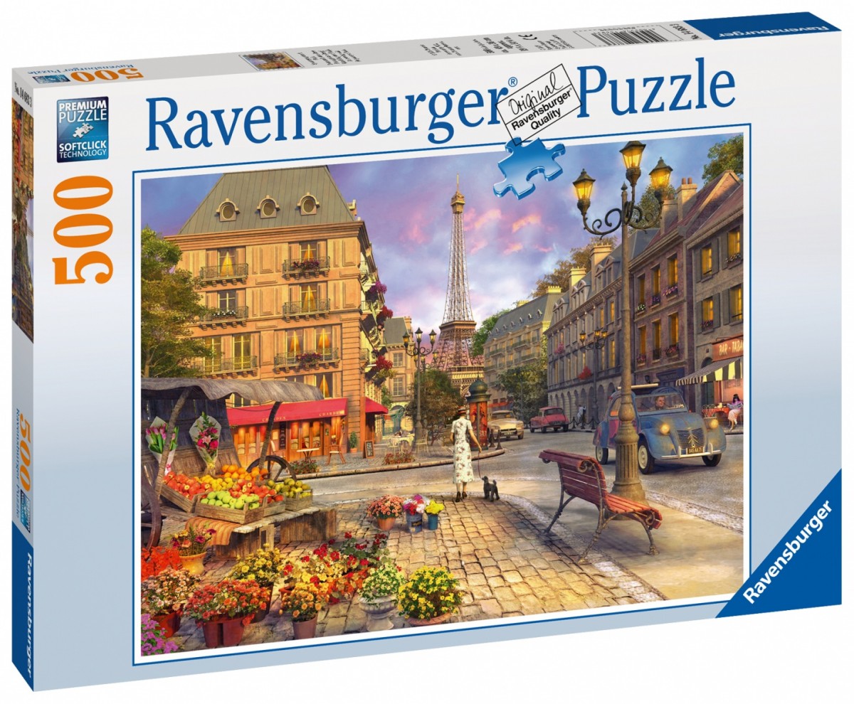 Puzzle 500 elementów Wieczorny spacer po Paryżu