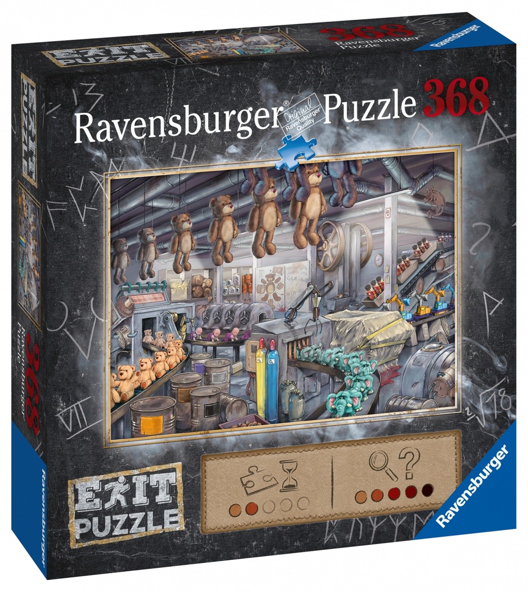 Puzzle 368 elementów W fabryce zabawek