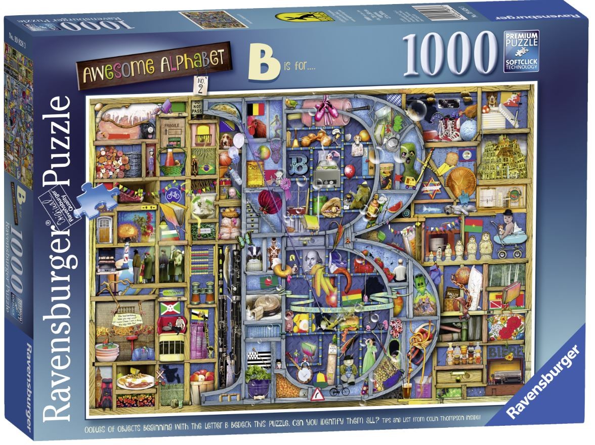 Puzzle 1000 elementów Colin Thompson Wspaniały alfabet B