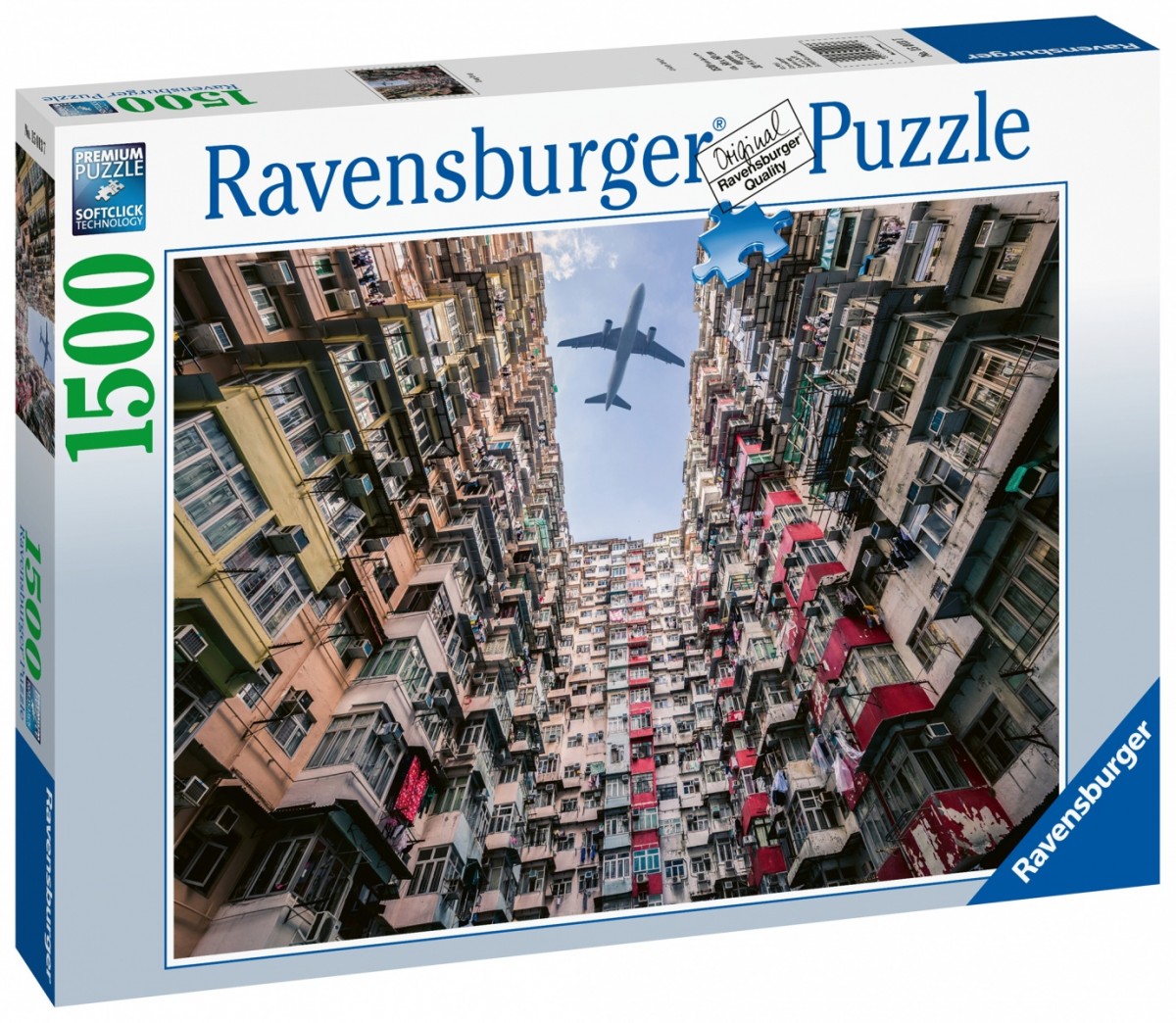 Puzzle 1500 elementów Samolot nad Hong Kongiem