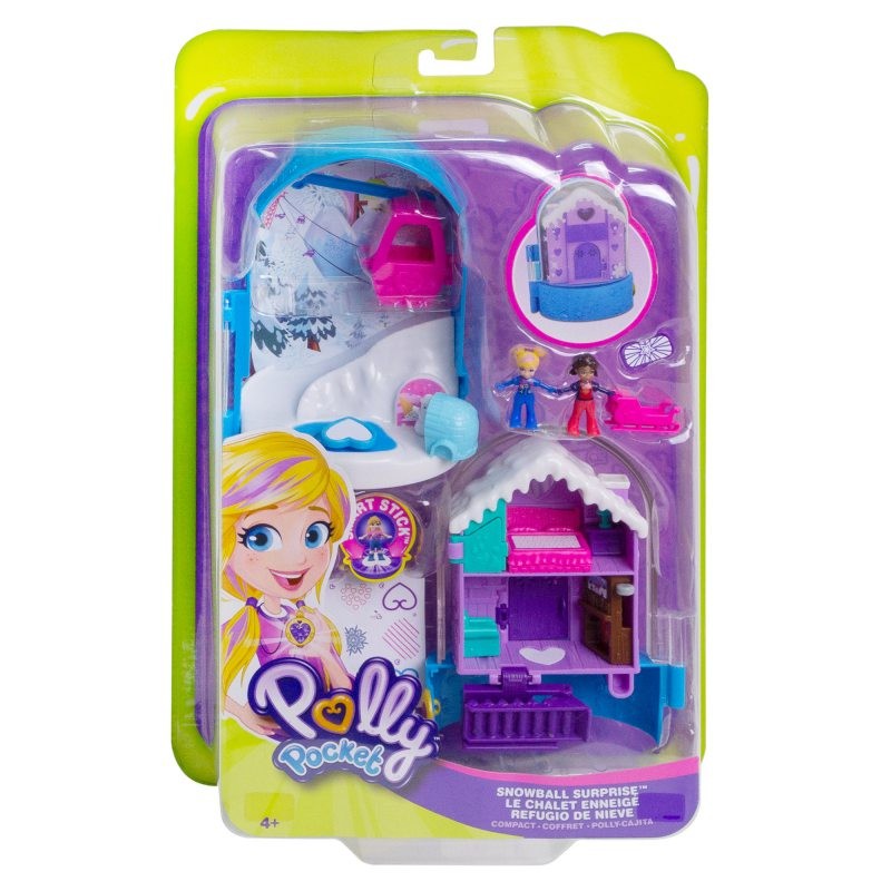 Figurki Polly Pocket Kompaktowe zestawy Snieżna Kula