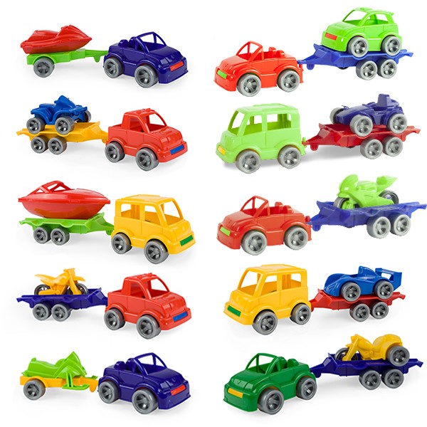 Pojazd Kid Cars Sport autka z przyczepą