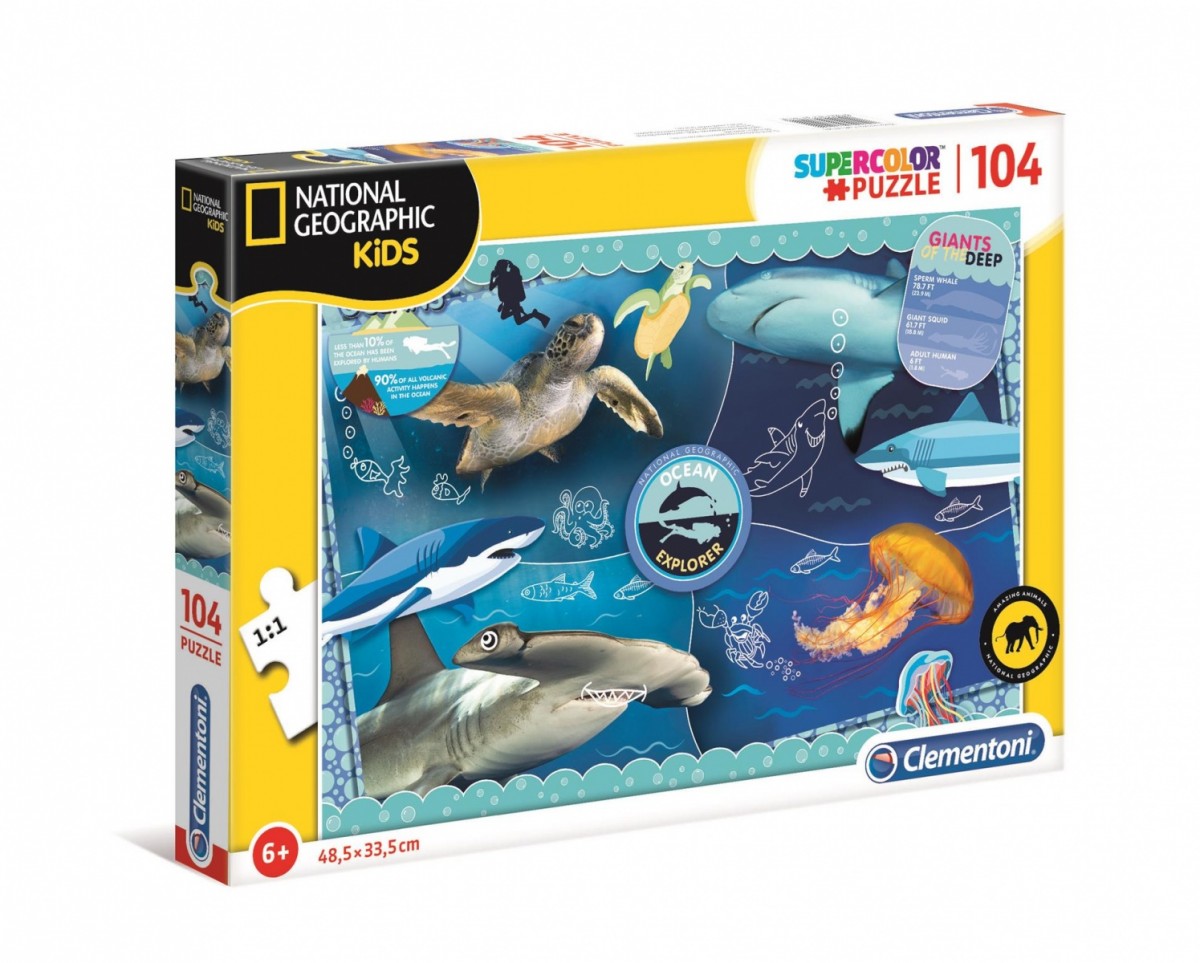 Puzzle 104 elementów NATIONAL GEOGRAPHIC KIDS Ocean Explorer