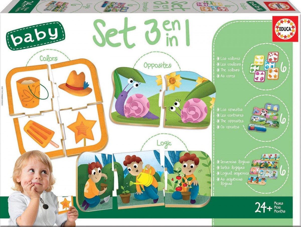 Puzzle baby Gra 3w1 ustaw