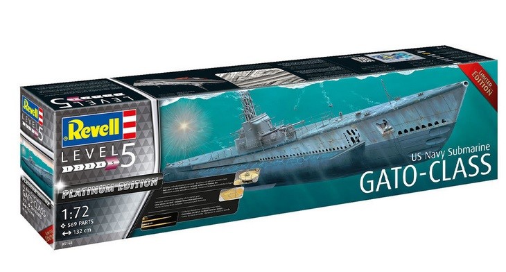 Model plastikowy US Navy Submarine Gato Class Platinum