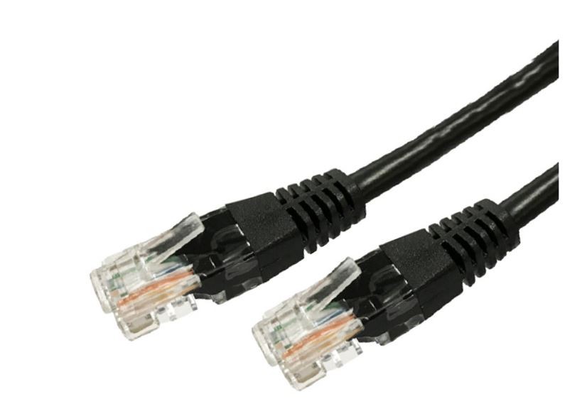 Kabel Patchcord kat.6 RJ45 UTP 1,5m. czarny