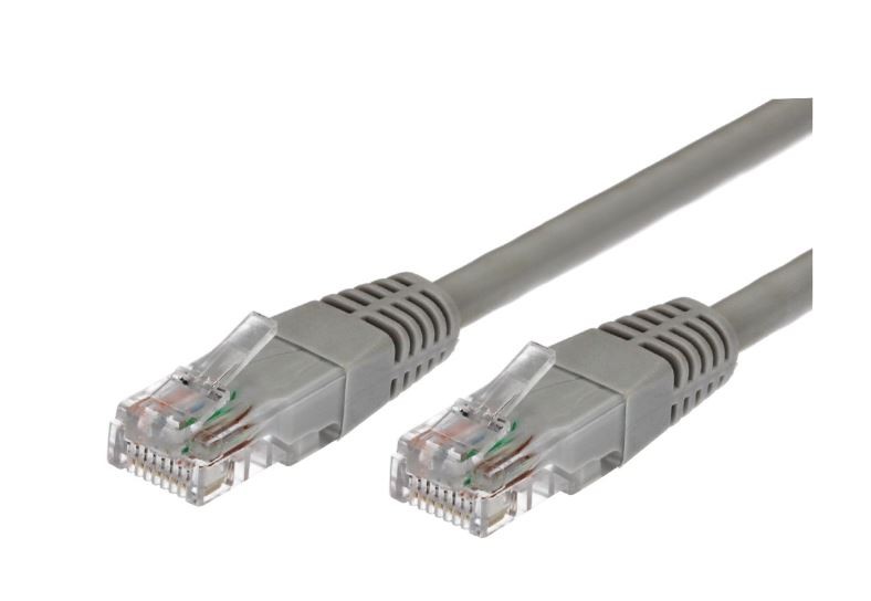 Kabel Patchcord kat.6 RJ45 UTP 1,5m. szary 