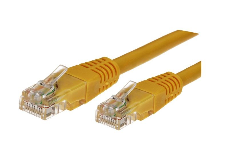 Kabel Patchcord kat.6 RJ45 UTP 1,5m. żółty