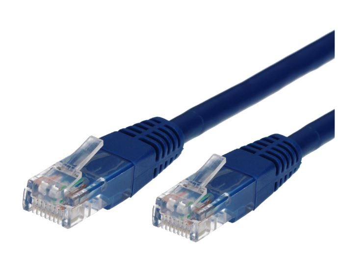 Kabel Patchcord kat.6 RJ45 UTP 1,5m. niebieski