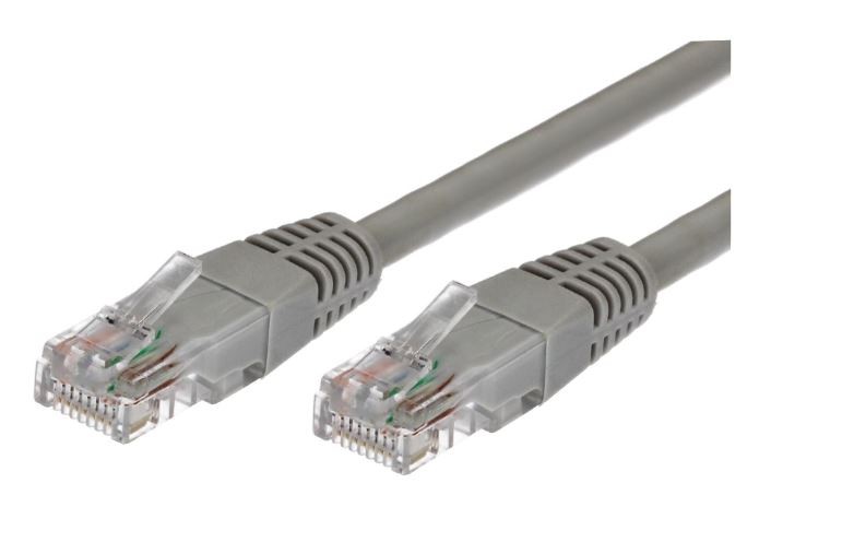 Kabel Patchcord kat.6A RJ45 UTP 1m. szary