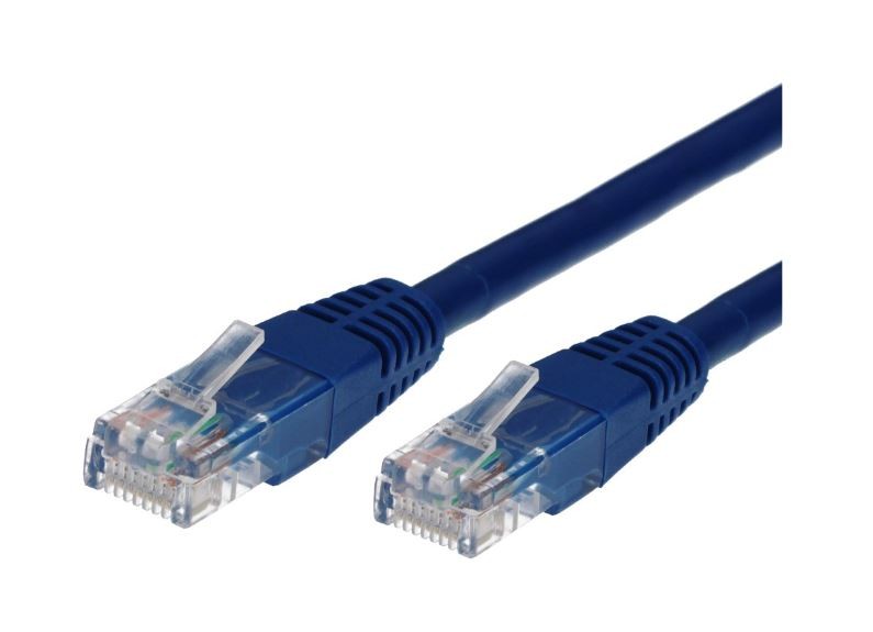 Kabel Patchcord kat.6A RJ45 UTP 1m. niebieski