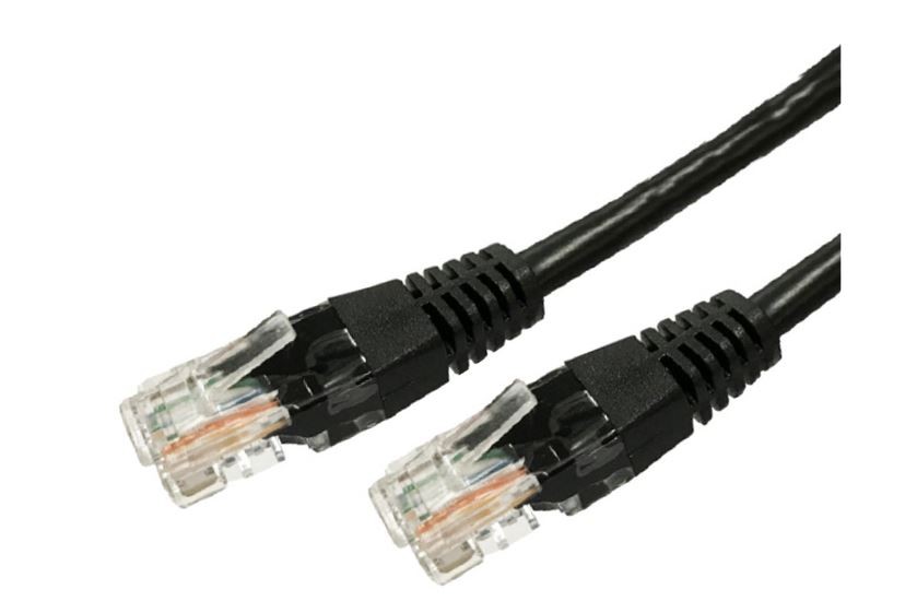 Kabel Patchcord kat.6A RJ45 UTP 3m. czarny