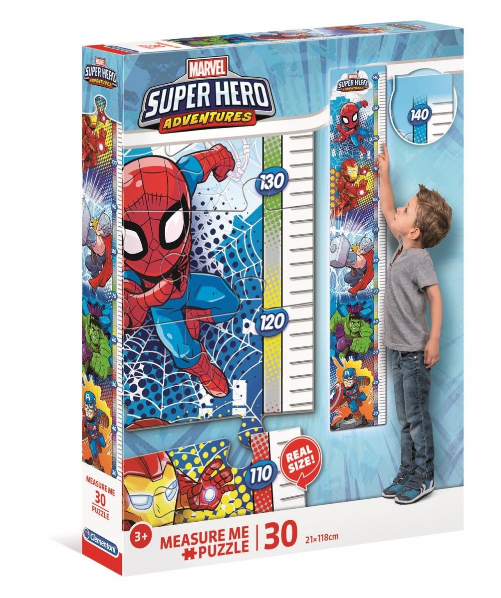 Puzzle 30 elementów Measure Me Superhero