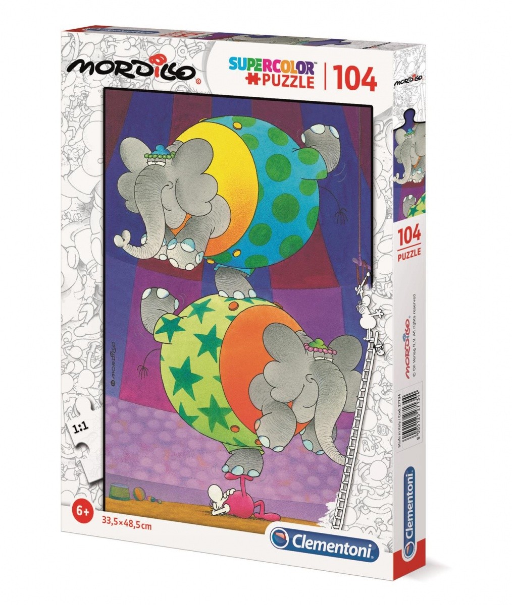 Puzzle 104 elementy Mordillo Balans