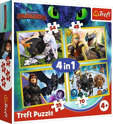 Puzzle 4w1 Jak wytresowac smoka