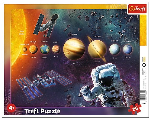 Puzzle 25 elementów Ramkowe Uklad Słoneczny