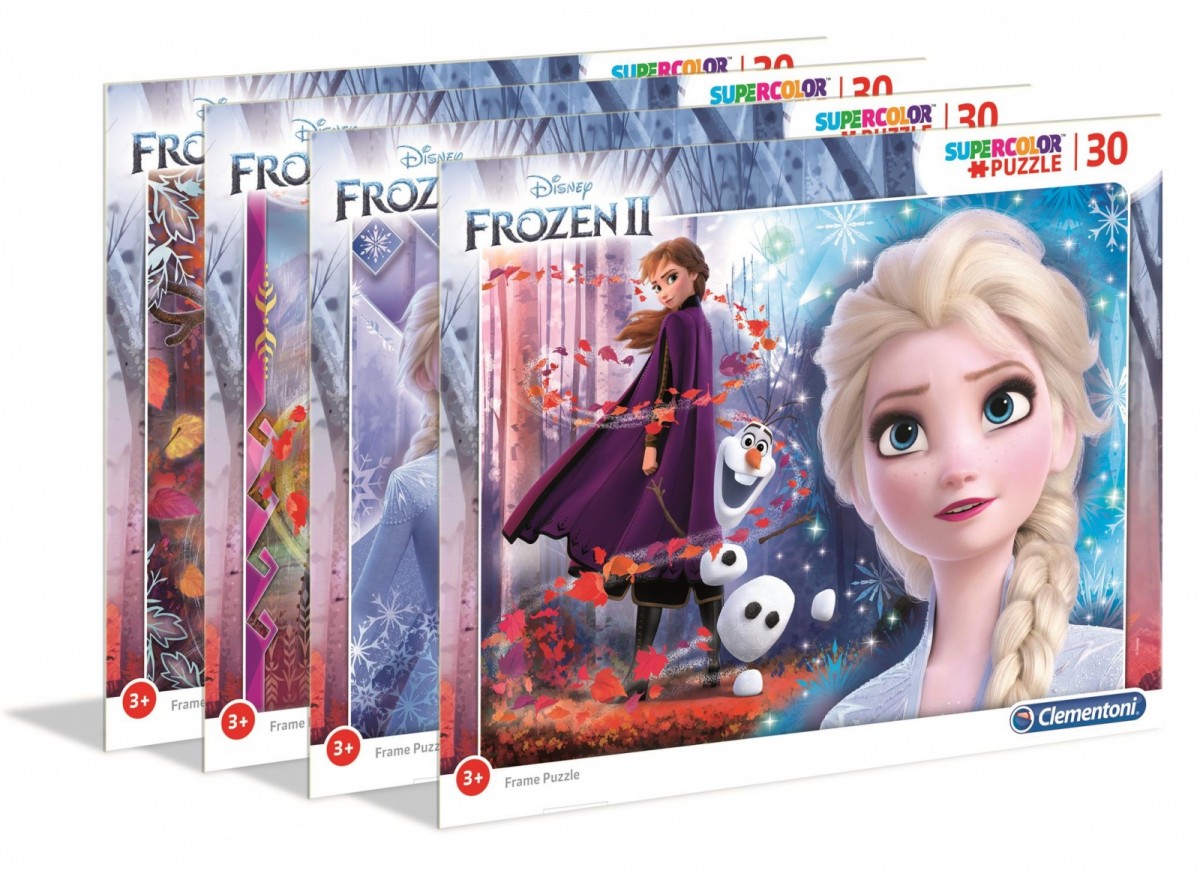 Puzzle 30 elementów Super Kolor Frozen 2