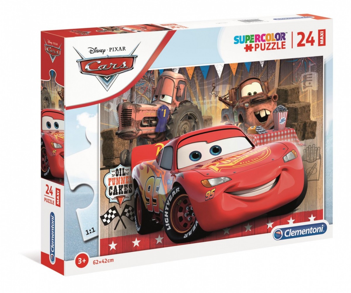 Puzzle 24 elementy Maxi Super Kolor Auta