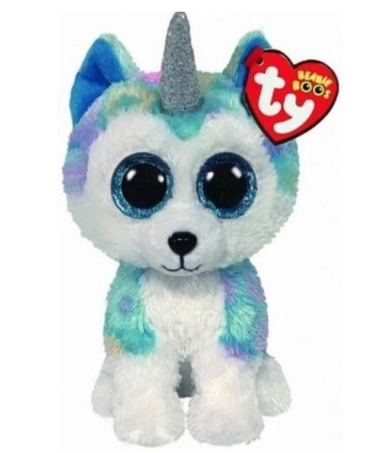 Maskotka TY Boos Helena Husky Jednorożec 24 cm