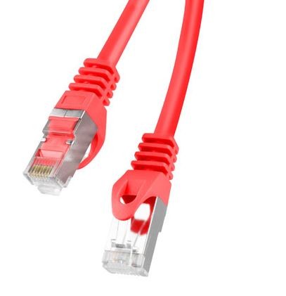 Kabel PATCHCORD KAT.5E FTP 50M CZERWONY