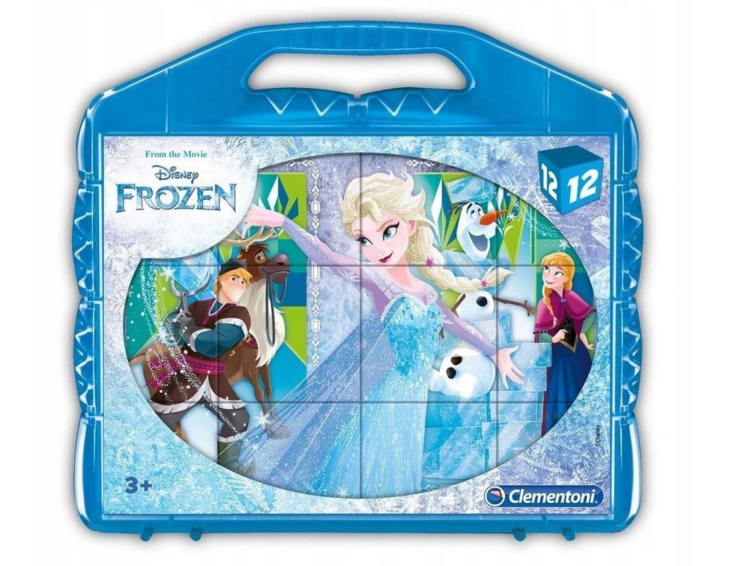 Klocki 12 elementów Super Kolor Frozen 2