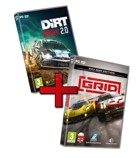 Zestaw gier PC Racing Pack GRID & DiRT Rally 2.0