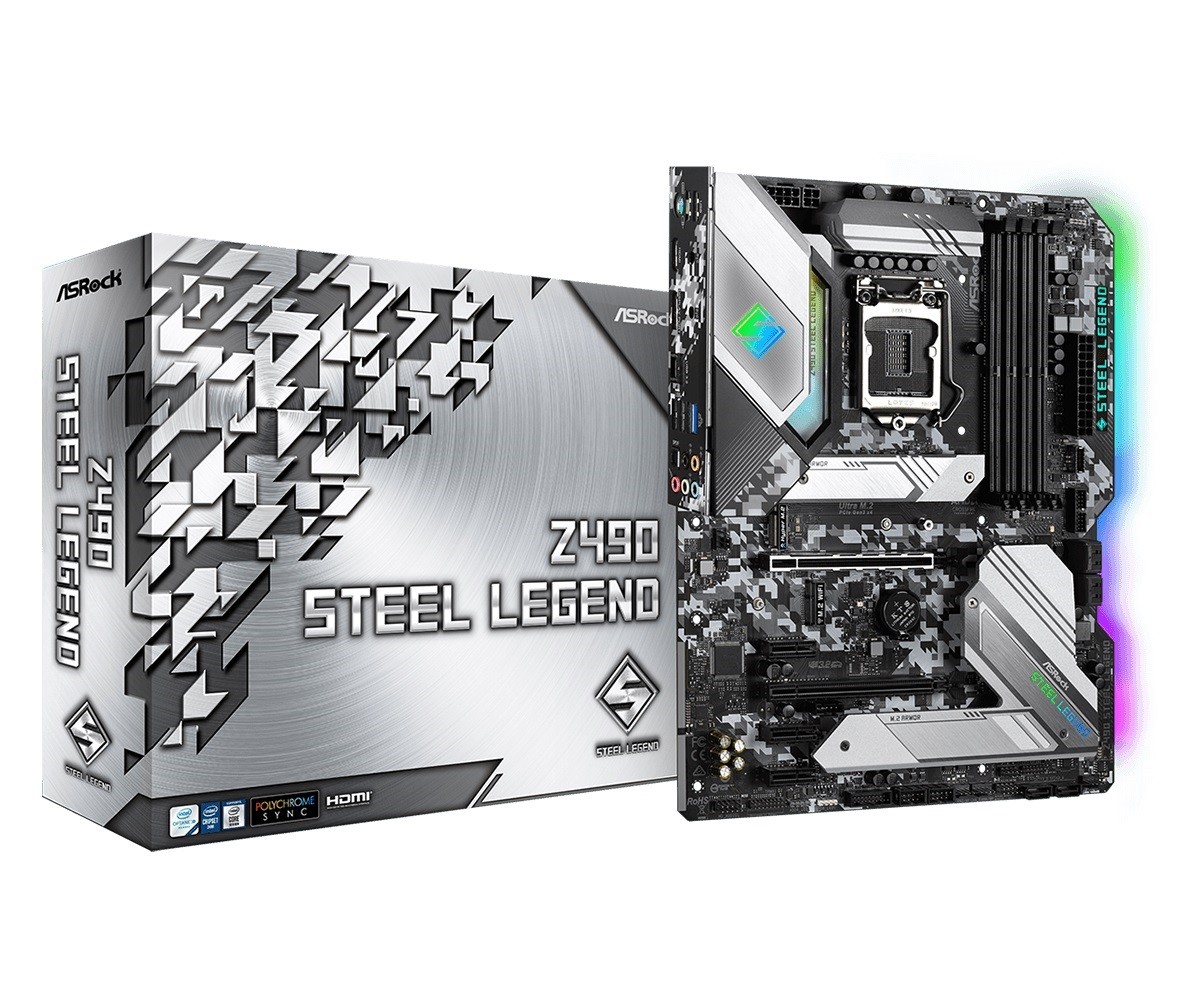 Płyta główna Z490 Steel Legend s1200 4DDR4 HDMI/DP M.2 ATX