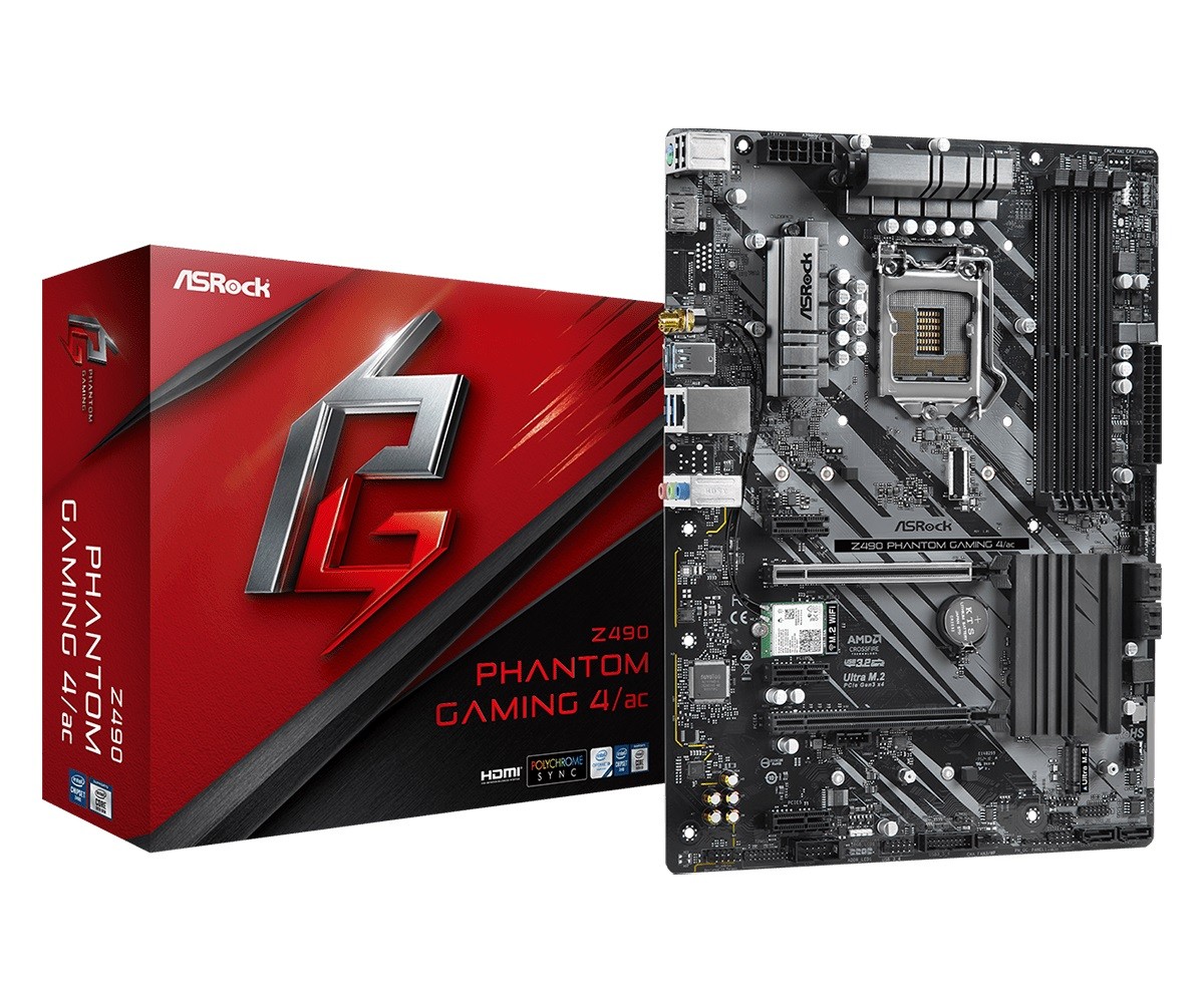 Płyta główna Z490 Phantom Gaming 4/ac s1200 4DDR4 HDMI M.2 ATX